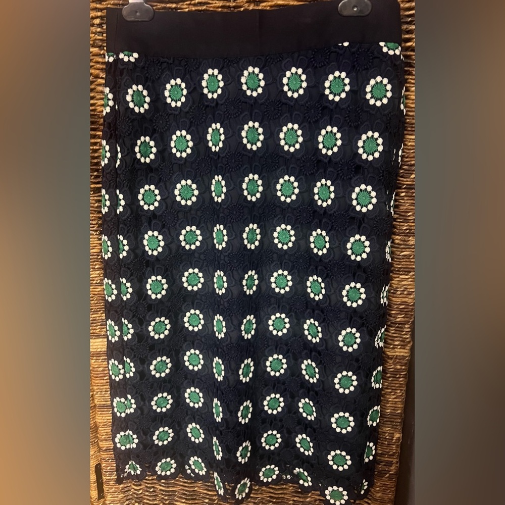 J. Crew - Floral‎ Crochet Pencil Skirt, New with tags- Size: 0